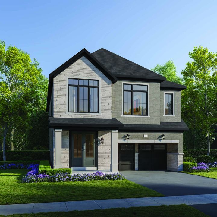 38′ Detached Homes exterior rendering